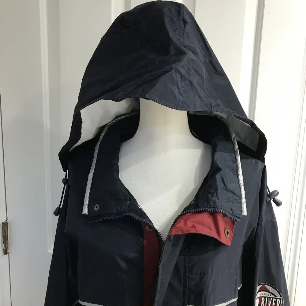 New River Nylon Hooded All Weather Jacket XL Flawless